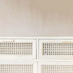 Graham & Green Cabinets & Cupboards<Esben Cane Cupboard with Drawers