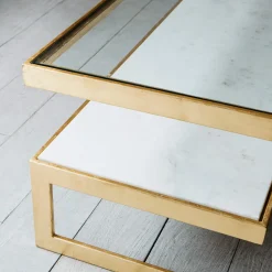Graham & Green Coffee Tables<Estere Gold and Marble Coffee Table