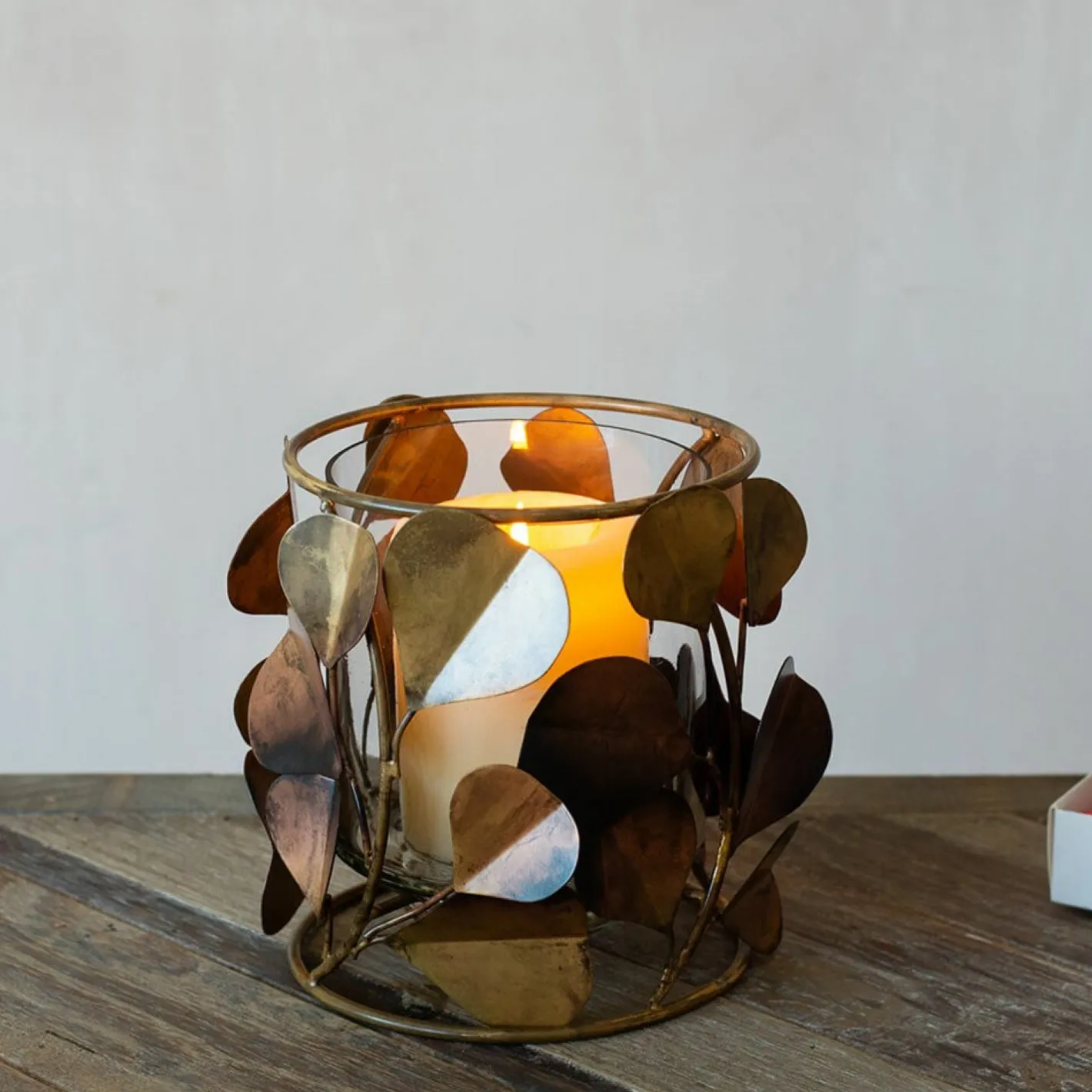 Graham & Green Candle Holders & Candles<Eucalyptus Leaf Tea Light Holder