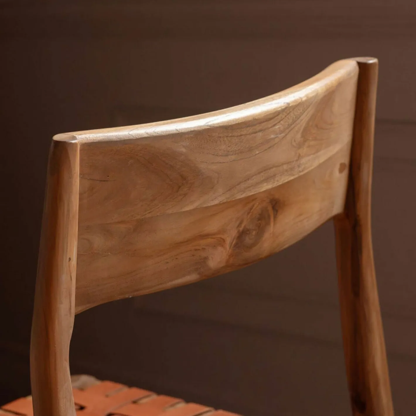 Graham & Green Dining Chairs<Everly Brown Leather Chair