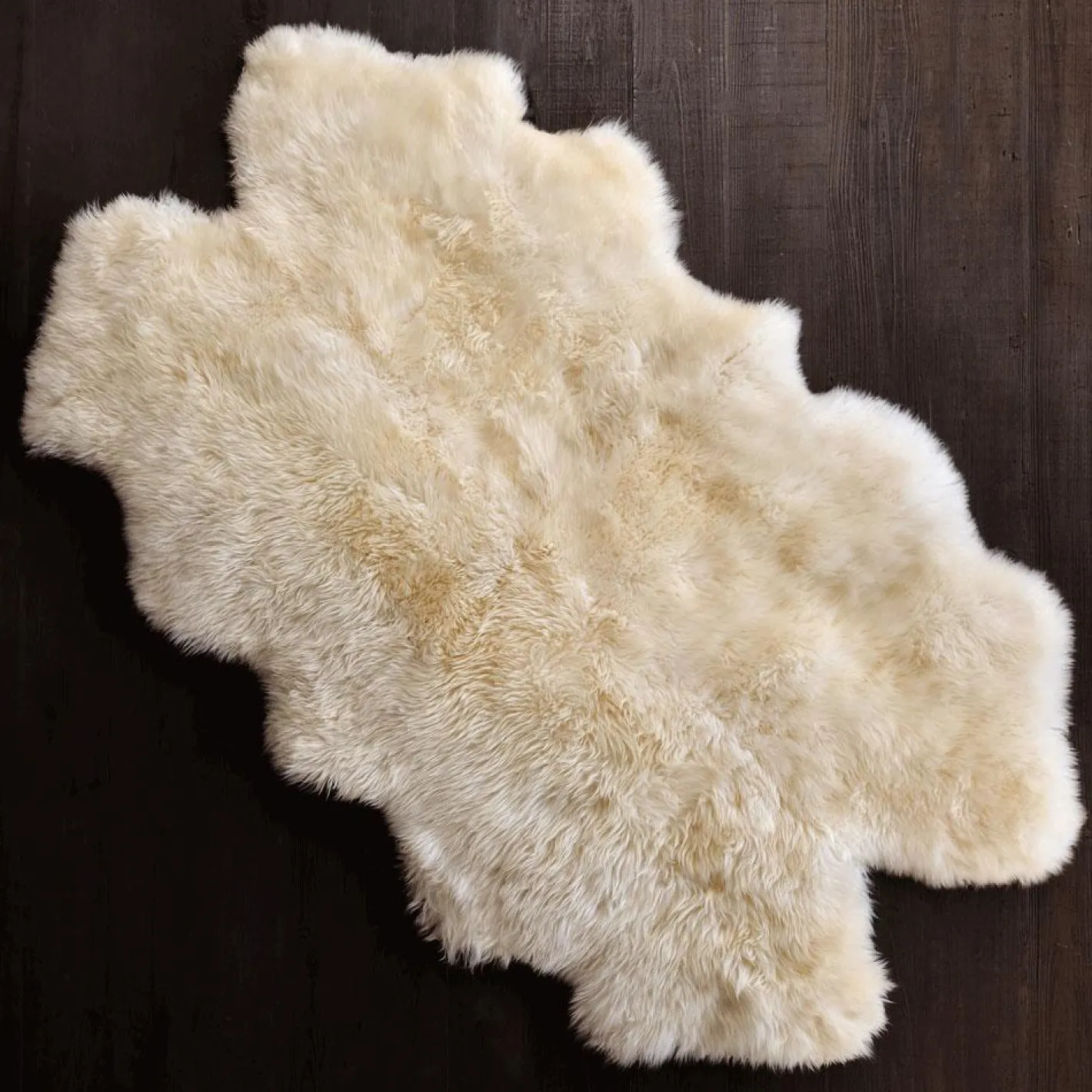 Graham & Green Sheepskins & Hides<Extra Large Quad Ivory Sheepskin