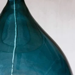 Graham & Green Table Lamps<Extra Large Round Blue Glass Lamp