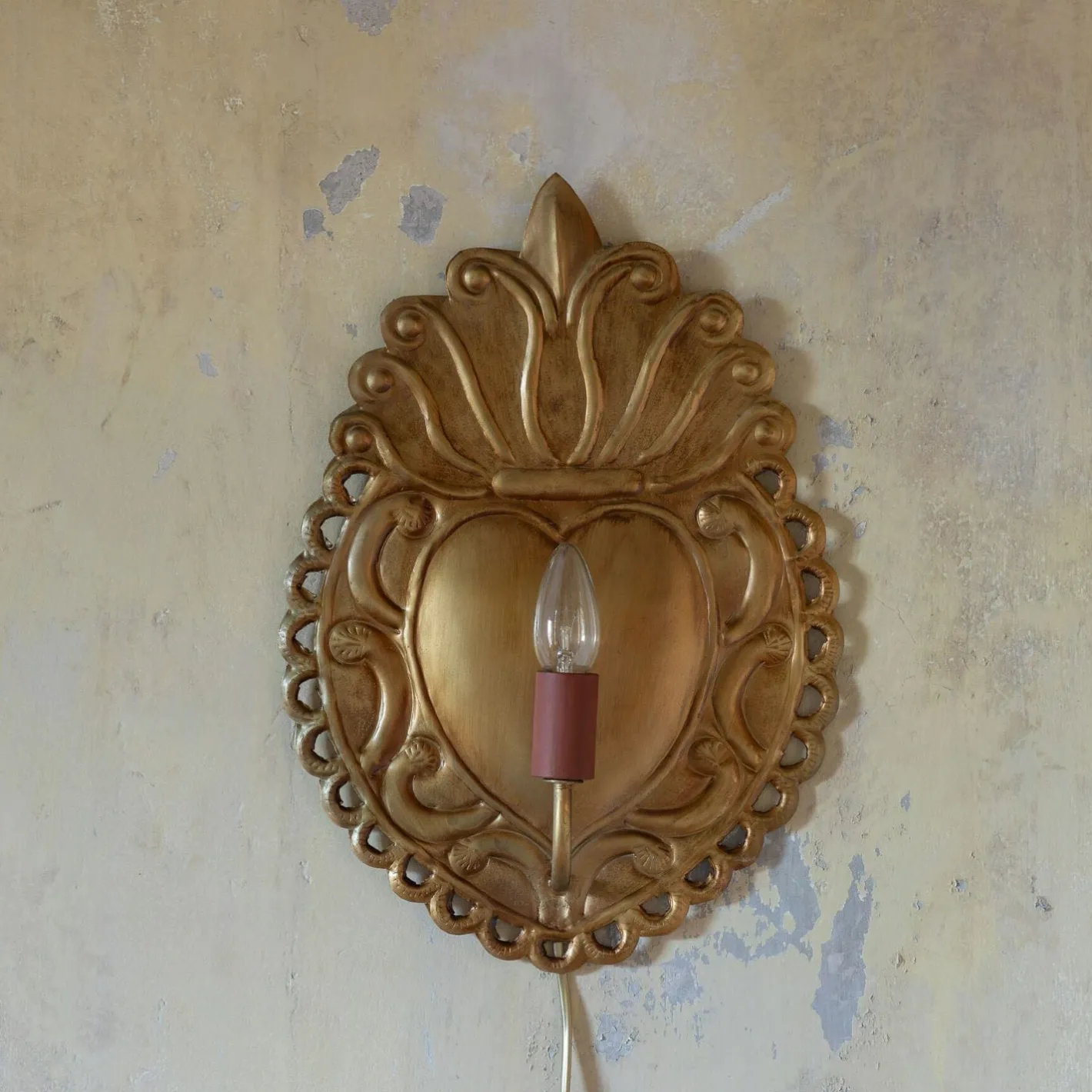 Graham & Green Wall Lights & Sconces<Ex-Voto Antiqued Gold Wall Light