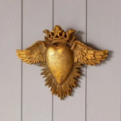 Graham & Green Decorative Accessories<Ex-Voto Gold Heart and Wings