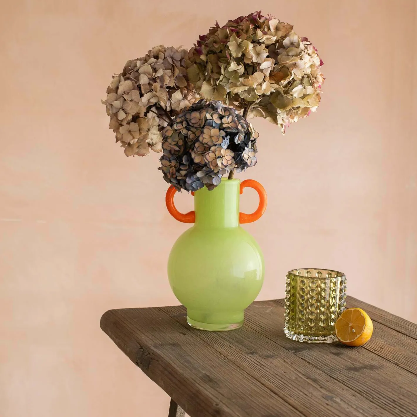 Graham & Green Vases & Plant Pots<Fiesta Green and Orange Vase