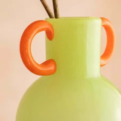 Graham & Green Vases & Plant Pots<Fiesta Green and Orange Vase