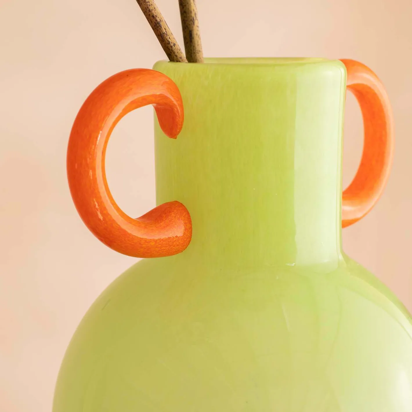 Graham & Green Vases & Plant Pots<Fiesta Green and Orange Vase