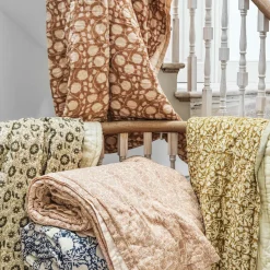 Graham & Green Quilts & Bedding<Floral Block Printed Quilts