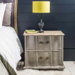 Graham & Green Bedside Tables<Florence Grey Wooden Bedside Table