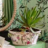 Graham & Green Vases & Plant Pots<Flowers and Parrots Plant Pot