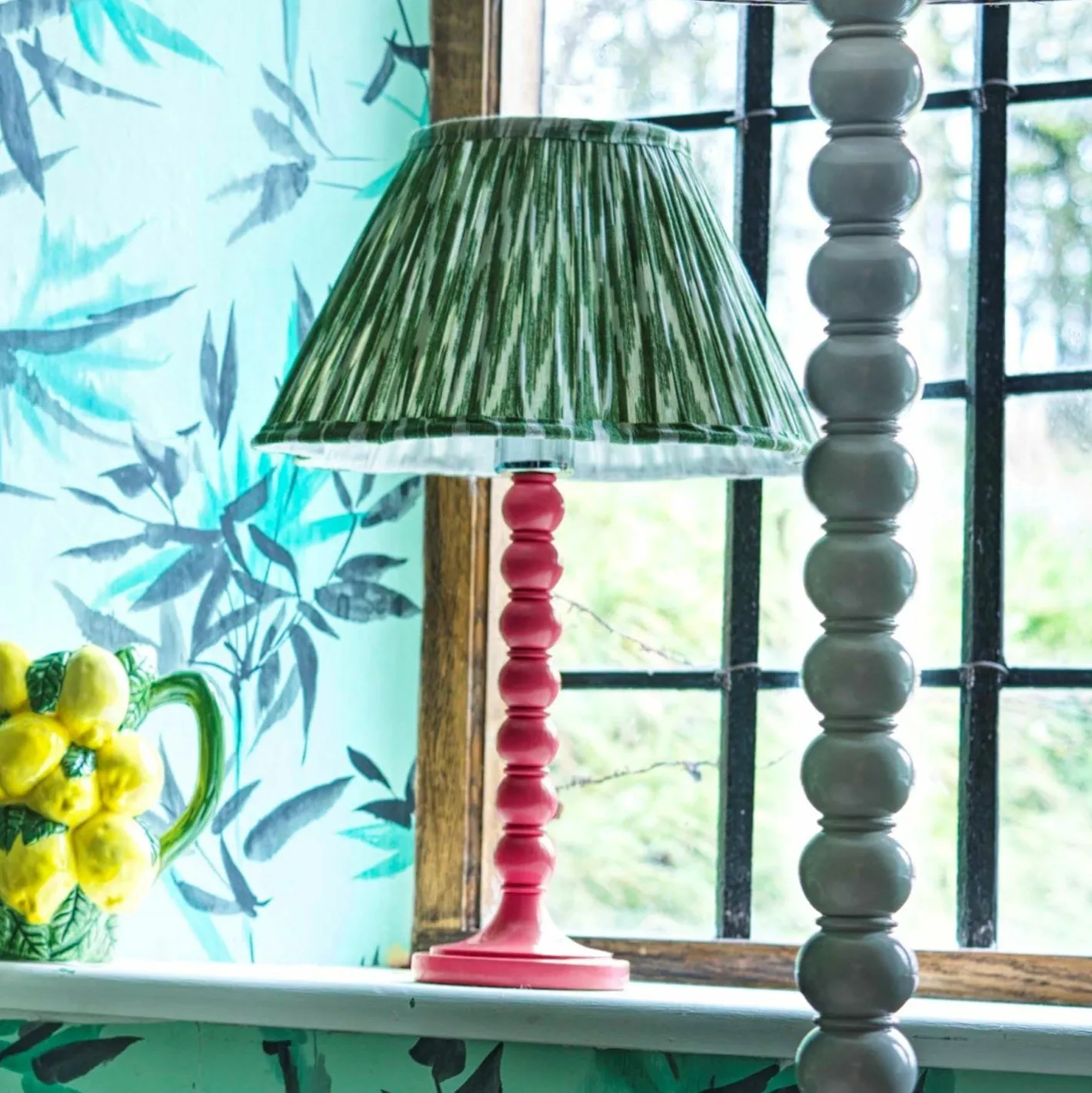 Graham & Green Table Lamps<Freya Red Table Lamp