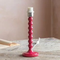 Graham & Green Table Lamps<Freya Red Table Lamp