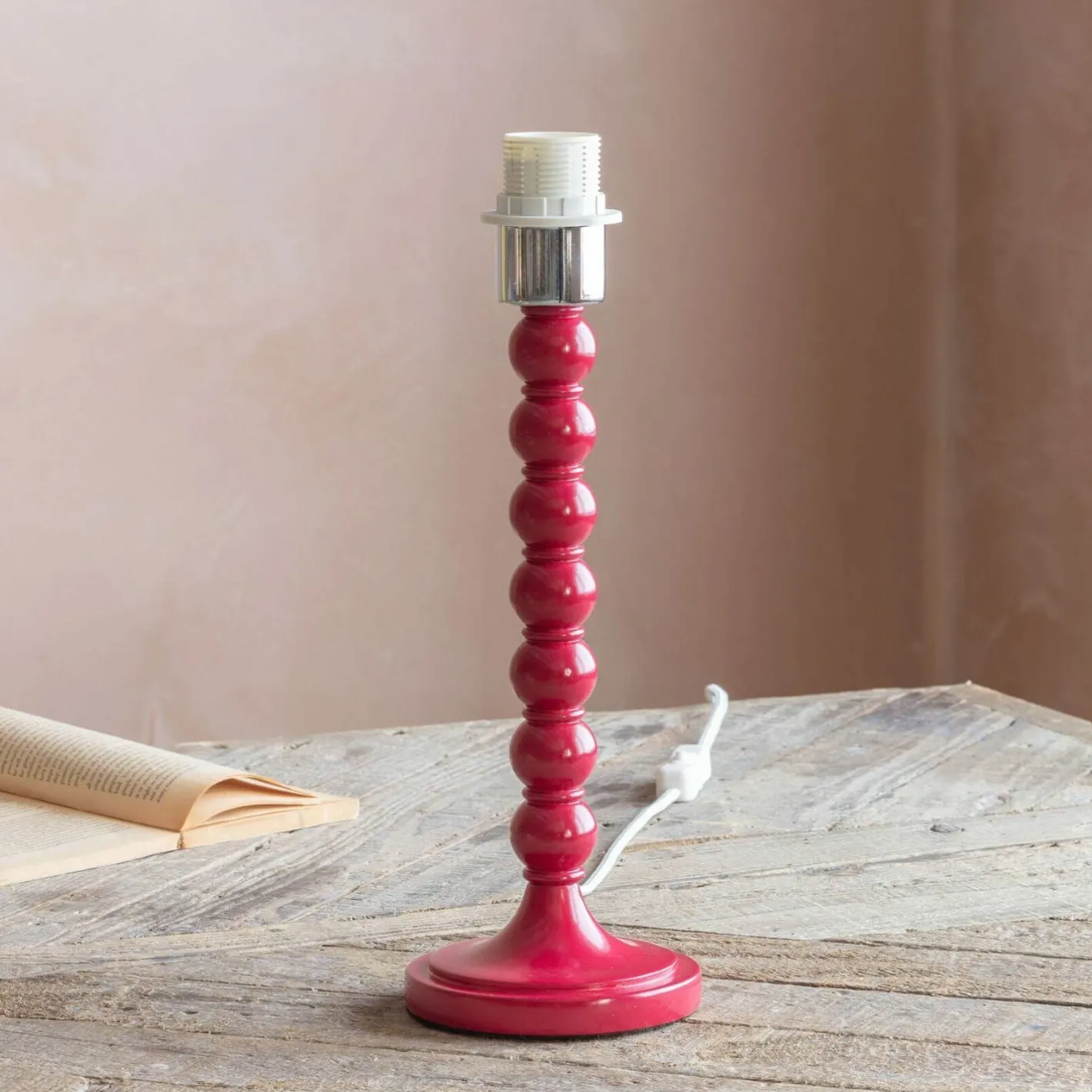 Graham & Green Table Lamps<Freya Red Table Lamp