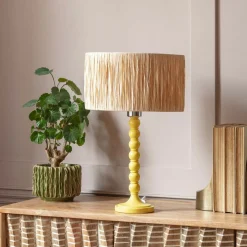 Graham & Green Table Lamps<Freya Yellow Table Lamp