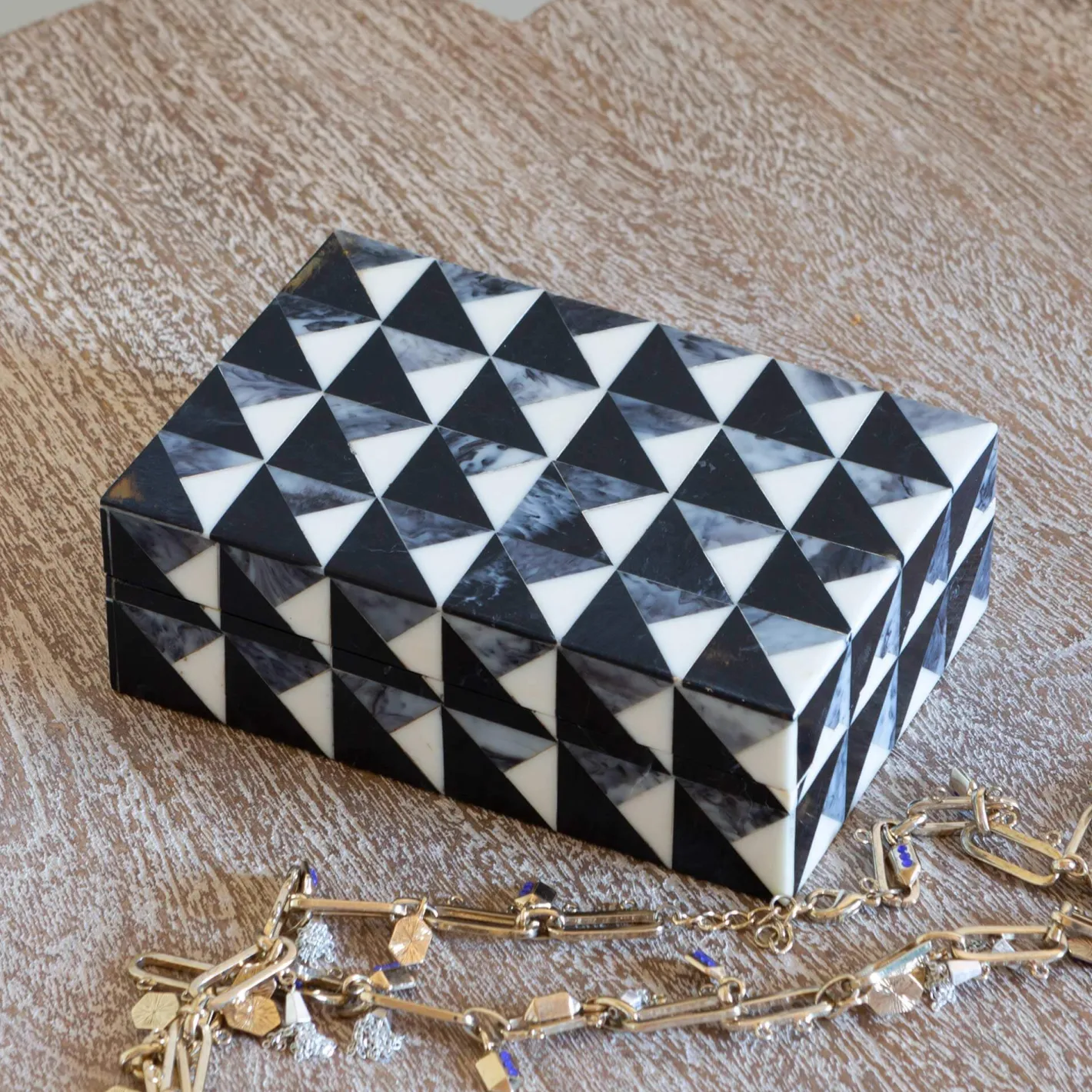 Graham & Green Decorative Accessories<Geometric Pyramid Box