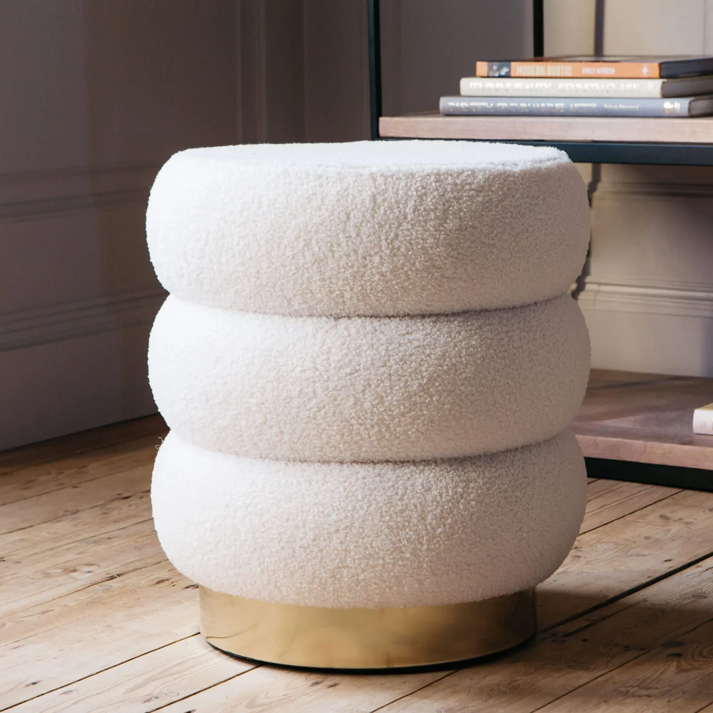 Graham & Green Footstools|Footstools<Gio White Teddy Stool
