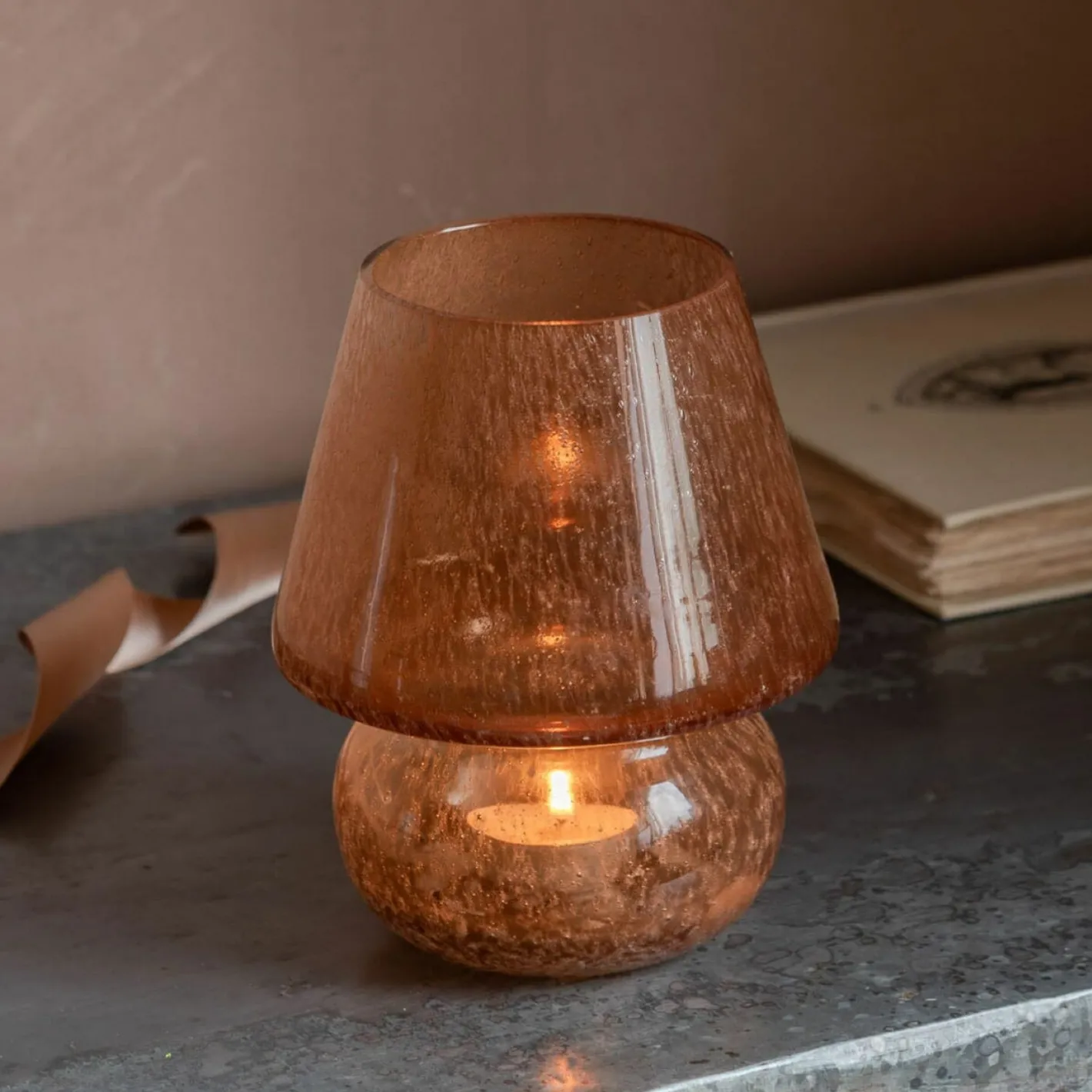 Graham & Green Candle Holders & Candles<Glass Mushroom Tealight Holders