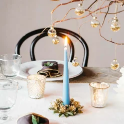 Graham & Green Candle Holders & Candles<Glitter Pinecone Candle Ring