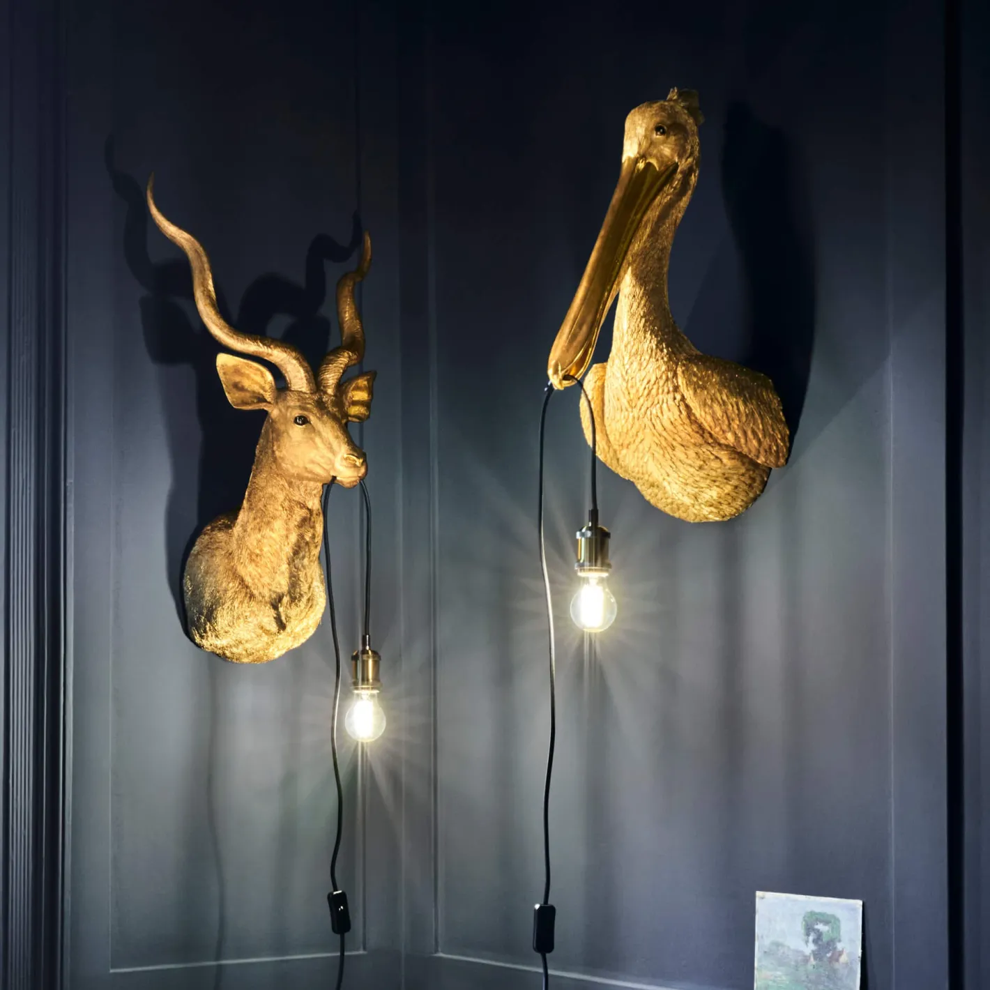 Graham & Green Animal Lights|Wall Lights & Sconces<Gold Antelope Wall Light