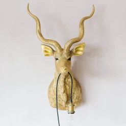 Graham & Green Animal Lights|Wall Lights & Sconces<Gold Antelope Wall Light