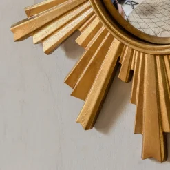 Graham & Green Wall Mirrors<Gold Convex Halo Wall Mirror
