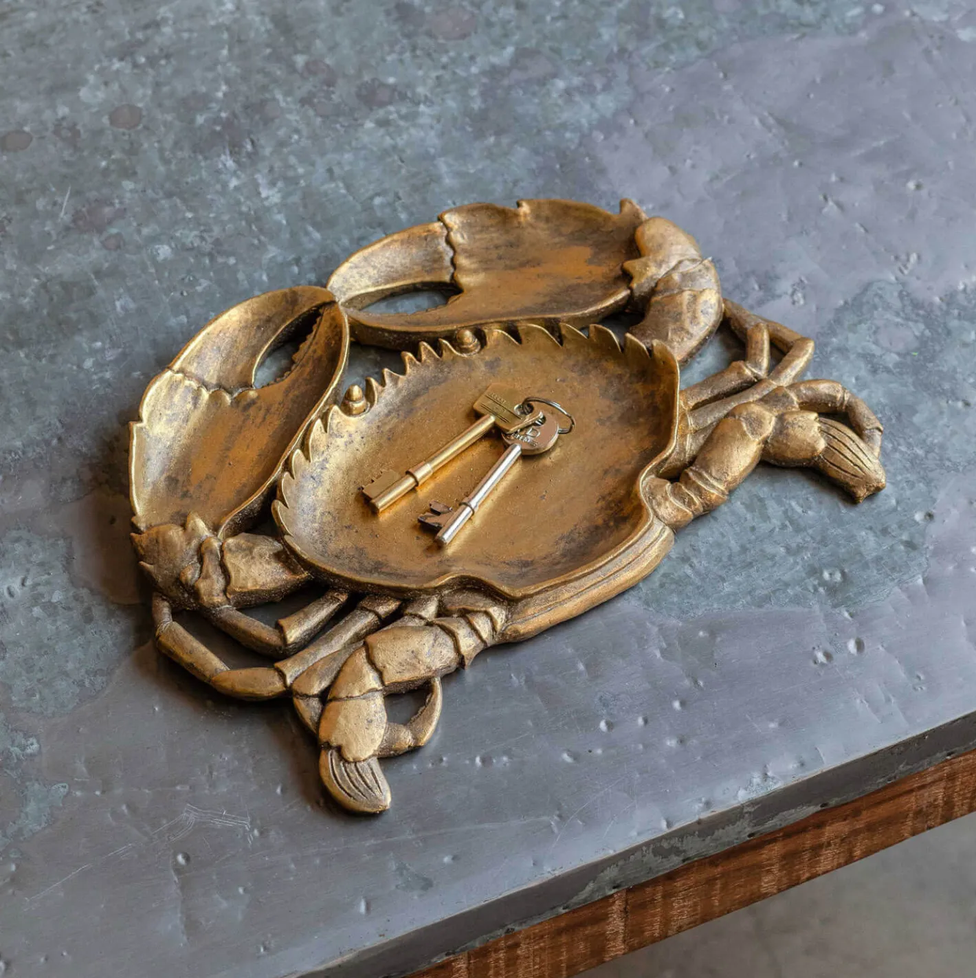 Graham & Green Decorative Accessories|Jewellery Boxes & Trinket Trays<Gold Crab Trinket Dish