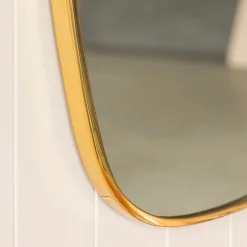 Graham & Green Wall Mirrors<Gold Curved Wall Mirror