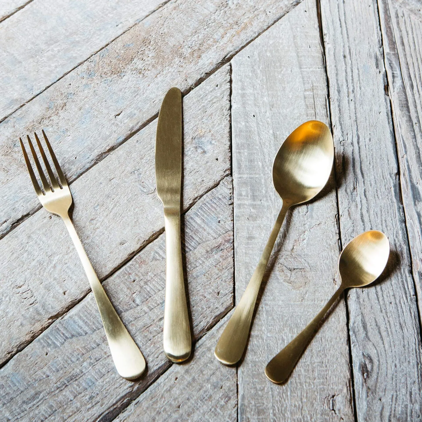 Graham & Green Outdoor Dining|Tableware<Gold Cutlery Set of Four