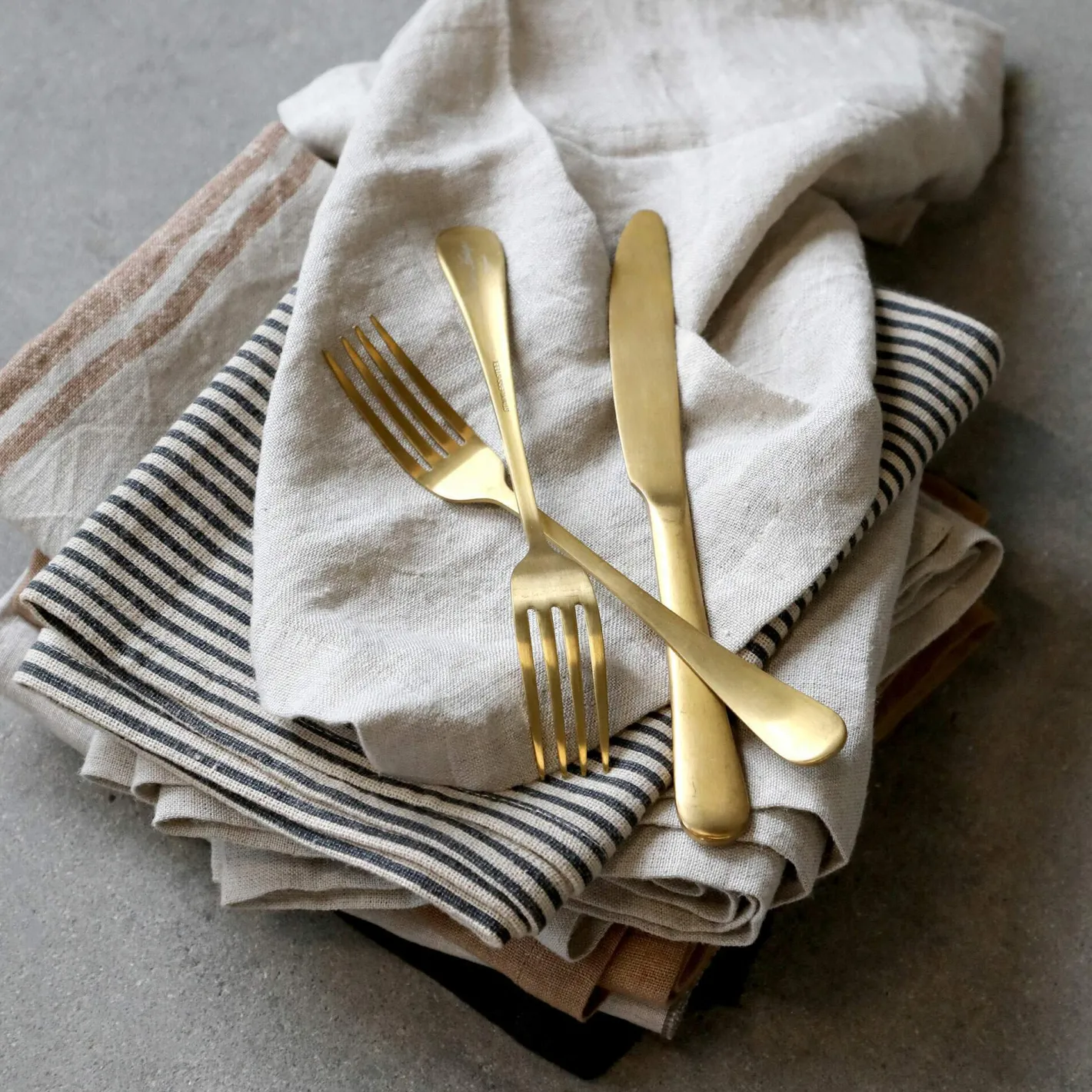 Graham & Green Outdoor Dining|Tableware<Gold Cutlery Set of Four