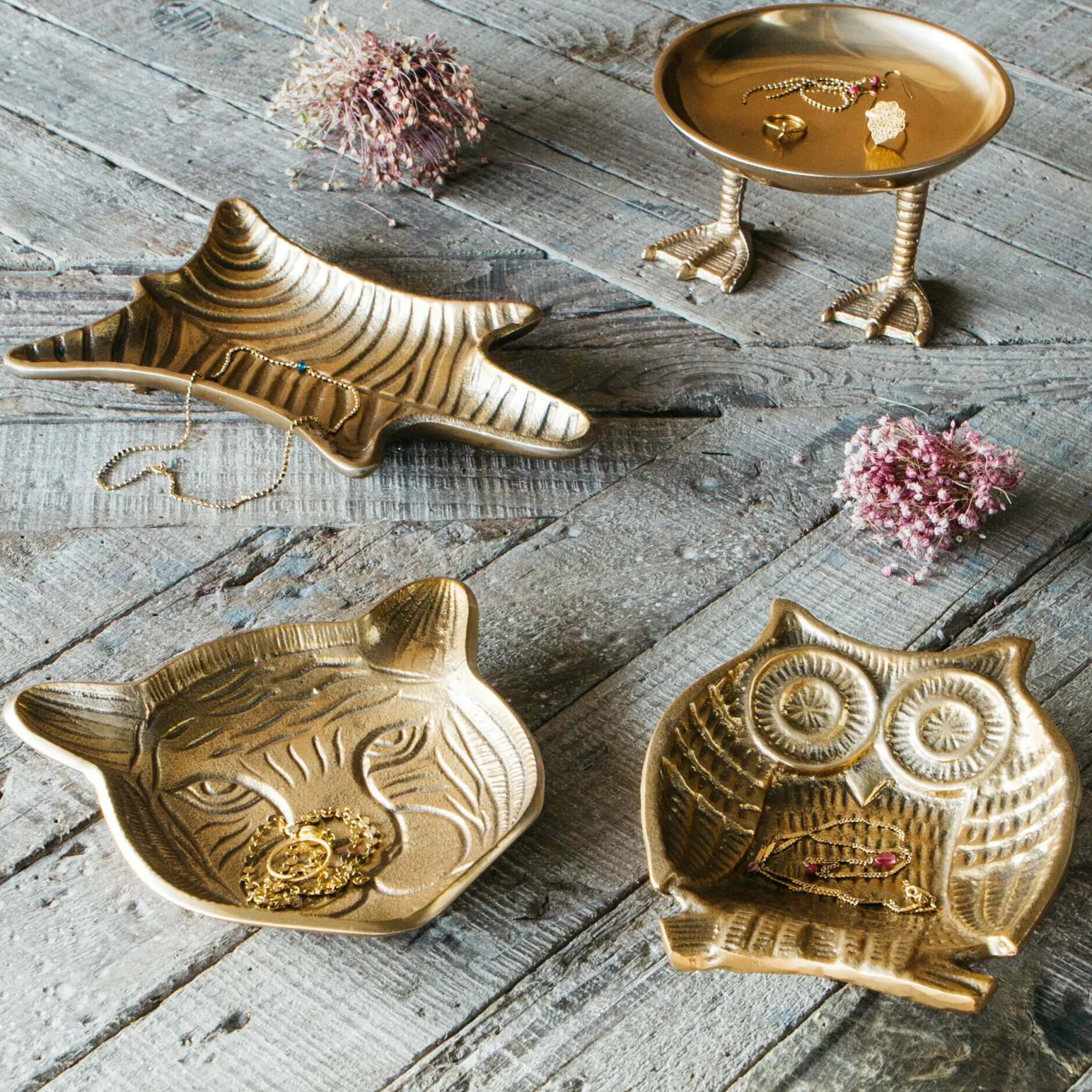 Graham & Green Decorative Accessories|Jewellery Boxes & Trinket Trays<Gold Duck Feet Dish