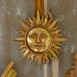 Graham & Green Decorative Accessories<Golden Sun Wall Medallion
