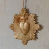 Graham & Green Decorative Accessories|Prints & Wall Art<Gold Heart and Cross Wall Decoration