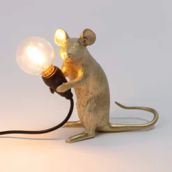 Graham & Green Animal Lights|Table Lamps<Gold Mouse Table Lamps
