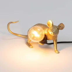 Graham & Green Animal Lights|Table Lamps<Gold Mouse Table Lamps