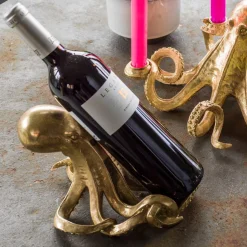 Graham & Green Barware<Gold Octopus Wine Holder