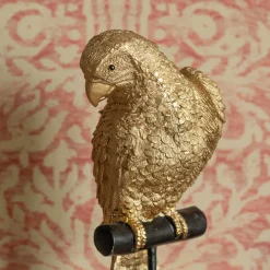Graham & Green Decorative Accessories<Gold Parrot on a Perch