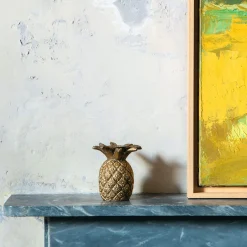 Graham & Green Candle Holders & Candles<Gold Pineapple Candle Holder