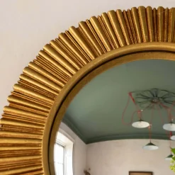 Graham & Green Round Mirrors|Wall Mirrors<Gold Round Convex Wall Mirror