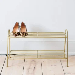 Graham & Green Hallway Storage|Coat Racks & Hooks<Gold Shoe Rack