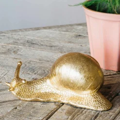 Graham & Green Bookends & Paperweights|Decorative Accessories<Gold Snail Decoration