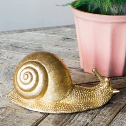 Graham & Green Bookends & Paperweights|Decorative Accessories<Gold Snail Decoration