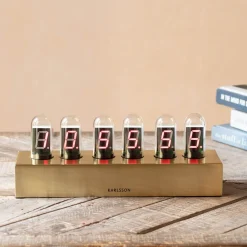 Graham & Green Clocks<Gold Tubes Table Clock