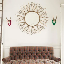 Graham & Green Round Mirrors|Wall Mirrors<Gold Twig Mirror