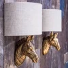 Graham & Green Animal Lights|Wall Lights & Sconces<Gold Zebra Wall Light With Shade