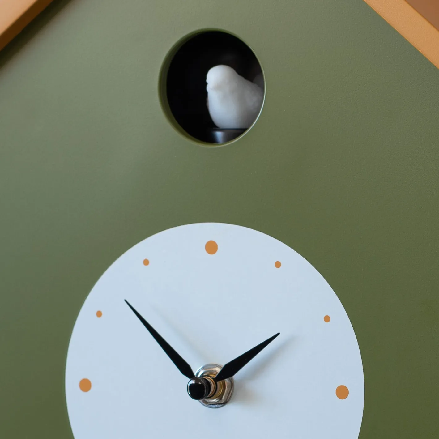 Graham & Green Clocks<Green and Ochre Cuckoo House Wall Clock