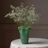 Graham & Green Vases & Plant Pots<Green and Yellow Ruffle Vase - Large