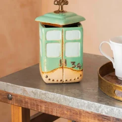 Graham & Green Kitchen Accessories<Green Cable Car Cookie Jar
