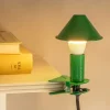 Graham & Green Table Lamps<Green Enamel Mushroom Clip Lamp