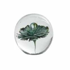 Graham & Green Bookends & Paperweights|Decorative Accessories<Green Flower Glass Ornament