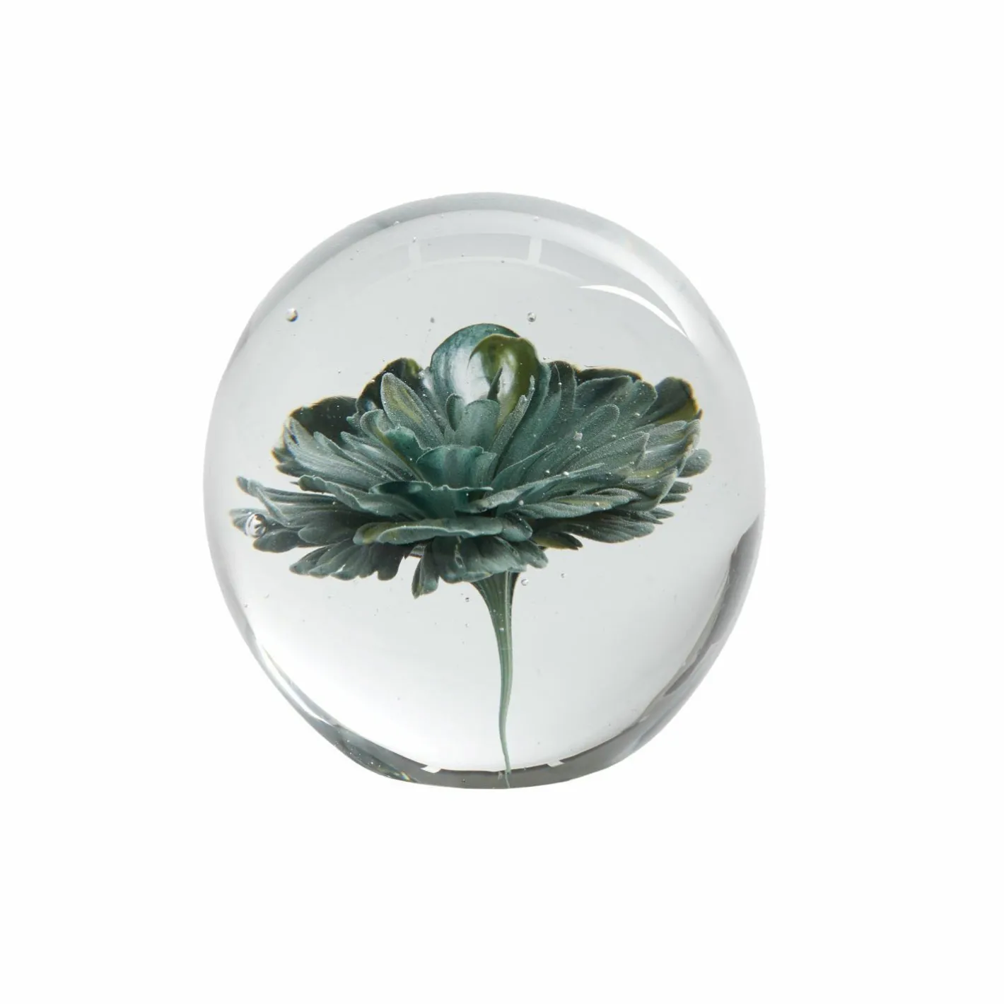 Graham & Green Bookends & Paperweights|Decorative Accessories<Green Flower Glass Ornament